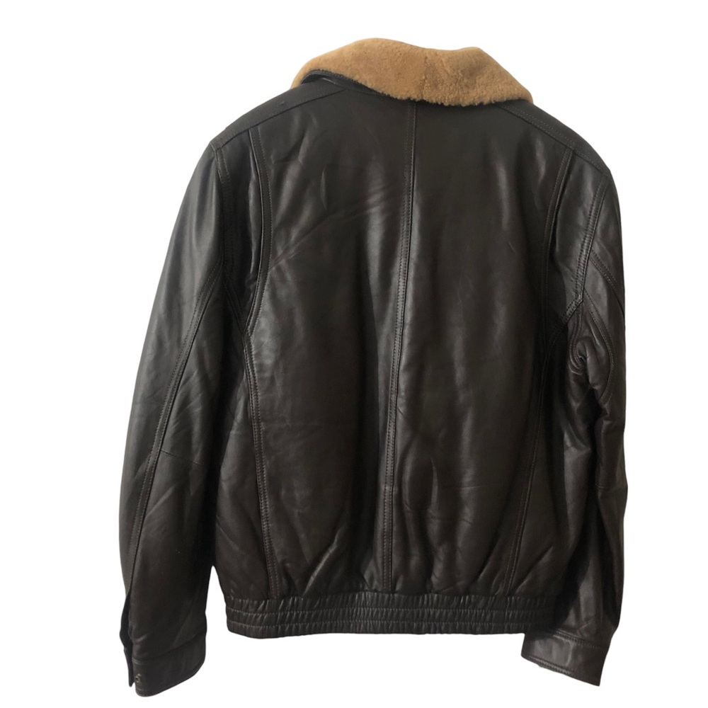 Danier Leather Medium - Brown Aviator Bomber Jacket Men’s Size Medium - Picture 8 of 8